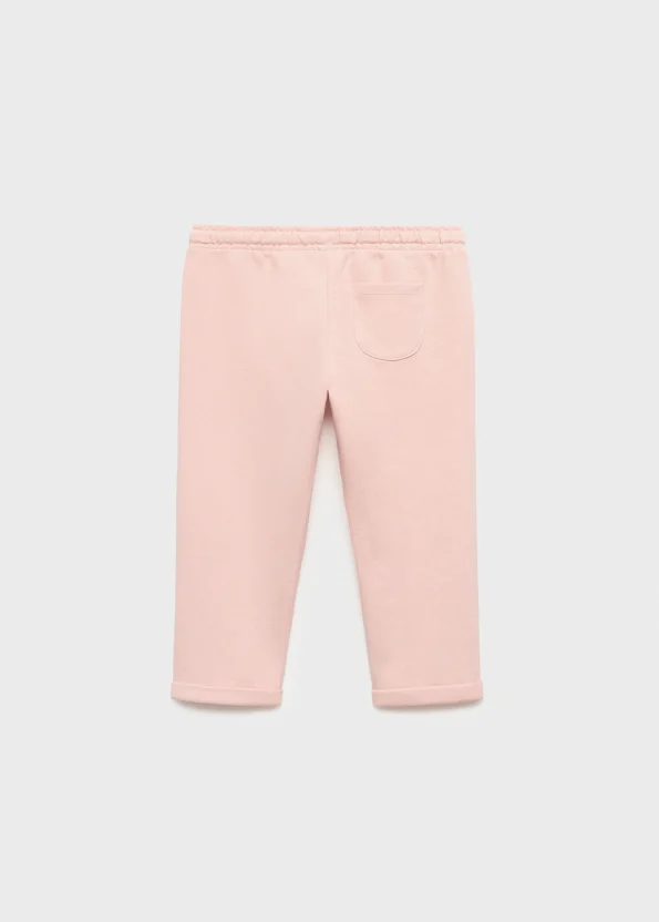 Cotton Jogger Pants with Drawstring