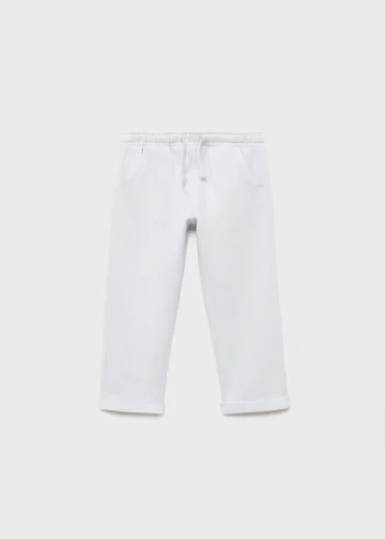 Drawstring Cotton Jogger Pants