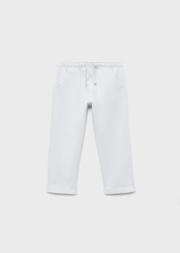 Drawstring Cotton Jogger Pants