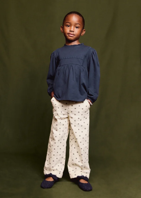Floral Cotton Overalls