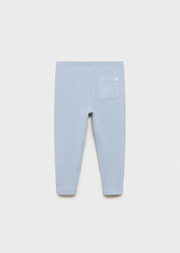 Ribbed Cotton Leggings