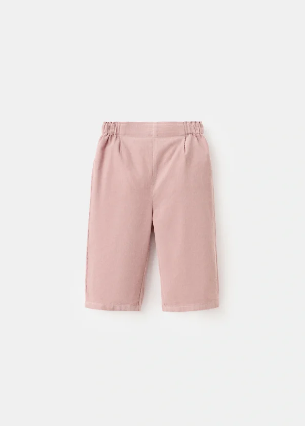 Corduroy Trousers with Pleats