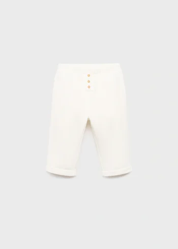 Buttoned Cotton Pants