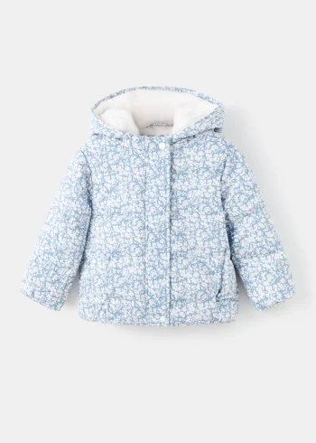 Floral Design Furry Anorak