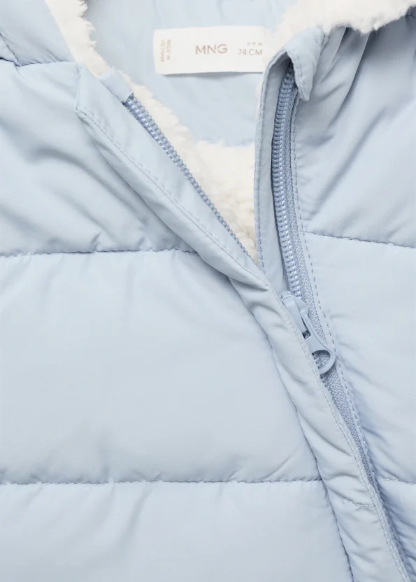 Hooded Anorak with Faux Fur
