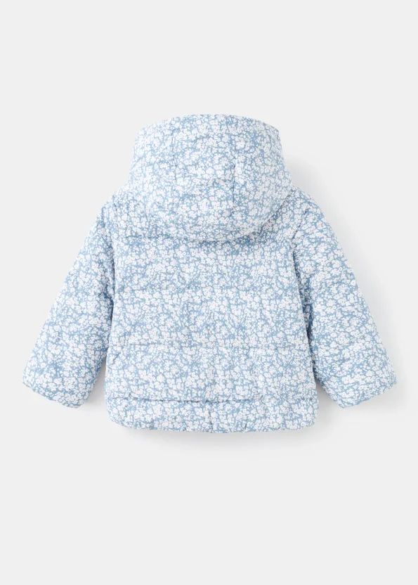 Floral Design Furry Anorak