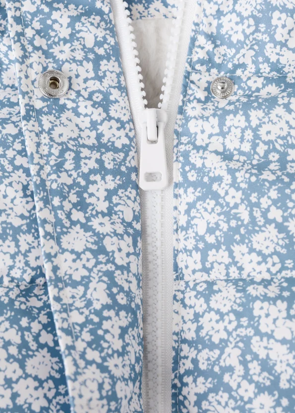 Floral Design Furry Anorak