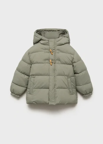 Buttoned Quilted Anorak