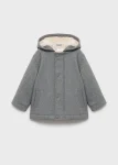 Faux Fur Lined Hooded Coat