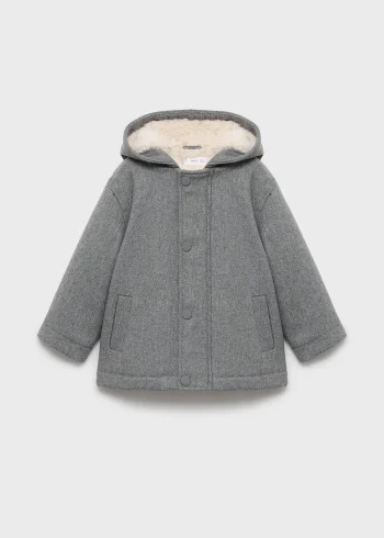 Faux Fur Lined Hooded Coat