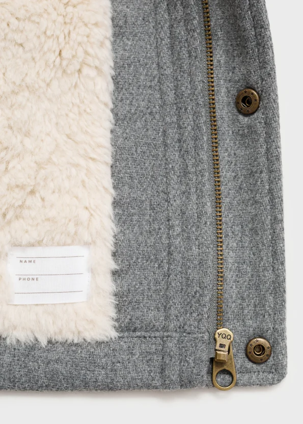 Faux Fur Lined Hooded Coat