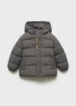 Düğmeli kapitone anorak