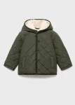 Suni kürklü kapitone anorak