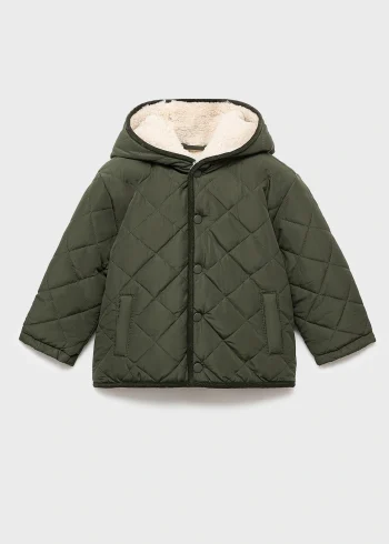 Suni kürklü kapitone anorak