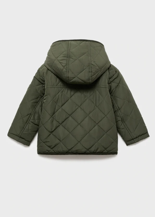 Suni kürklü kapitone anorak