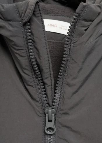 Kapüşonlu kapitone anorak