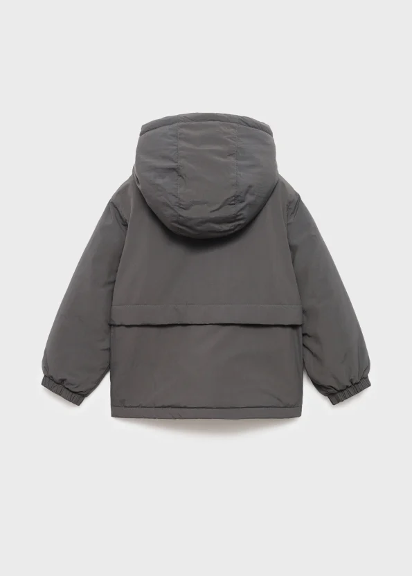 Kapüşonlu kapitone anorak