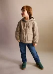 Kapüşonlu kapitone anorak
