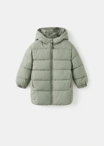 İçi kapitone kapüşonlu anorak
