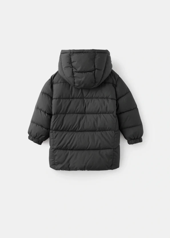 İçi kapitone kapüşonlu anorak