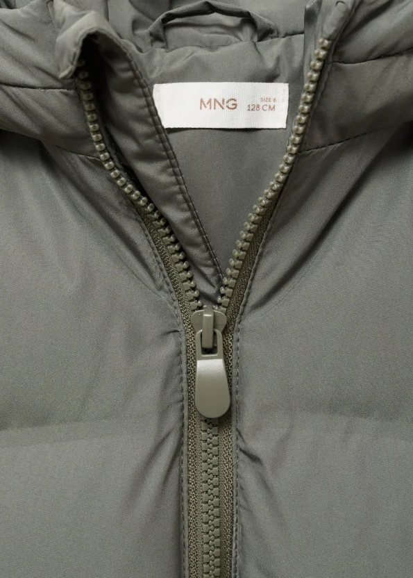Kapüşonlu kapitone anorak