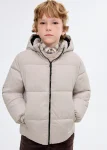 Kapüşonlu kapitone anorak