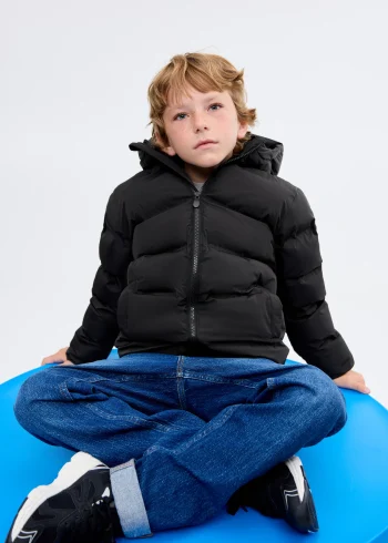 Kapüşonlu kapitone anorak