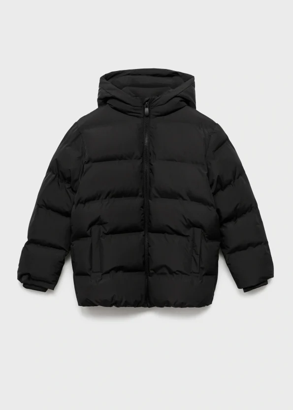 Kapüşonlu kapitone anorak