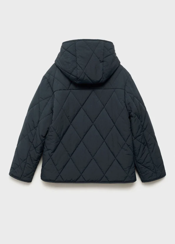 Kapüşonlu kapitone anorak