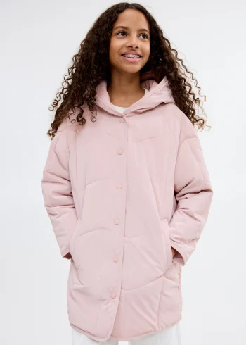 Kapüşonlu kapitone anorak