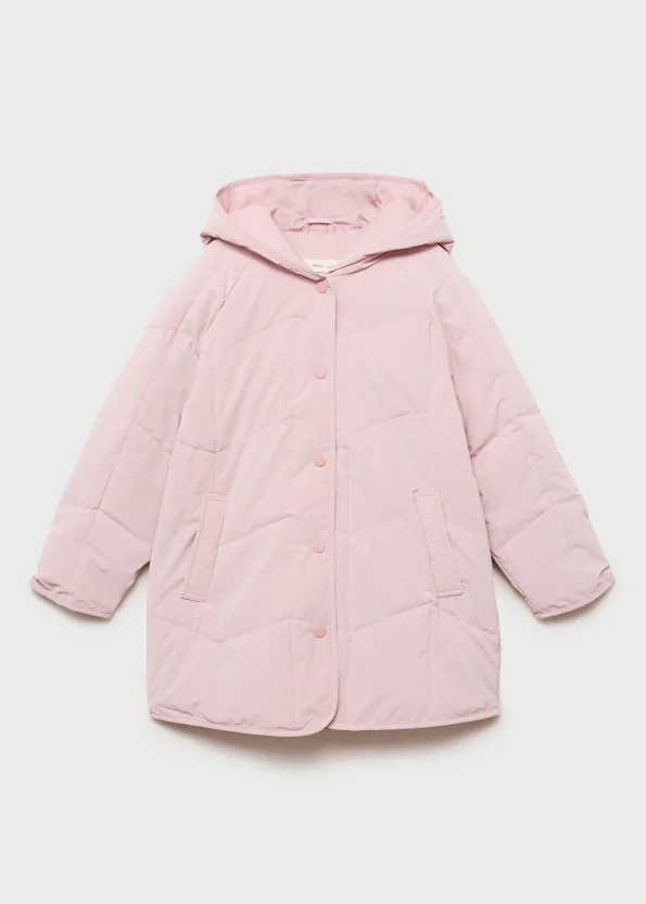 Kapüşonlu kapitone anorak