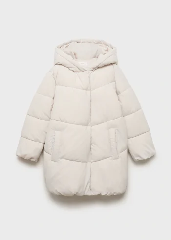 Kapüşonlu kapitone anorak