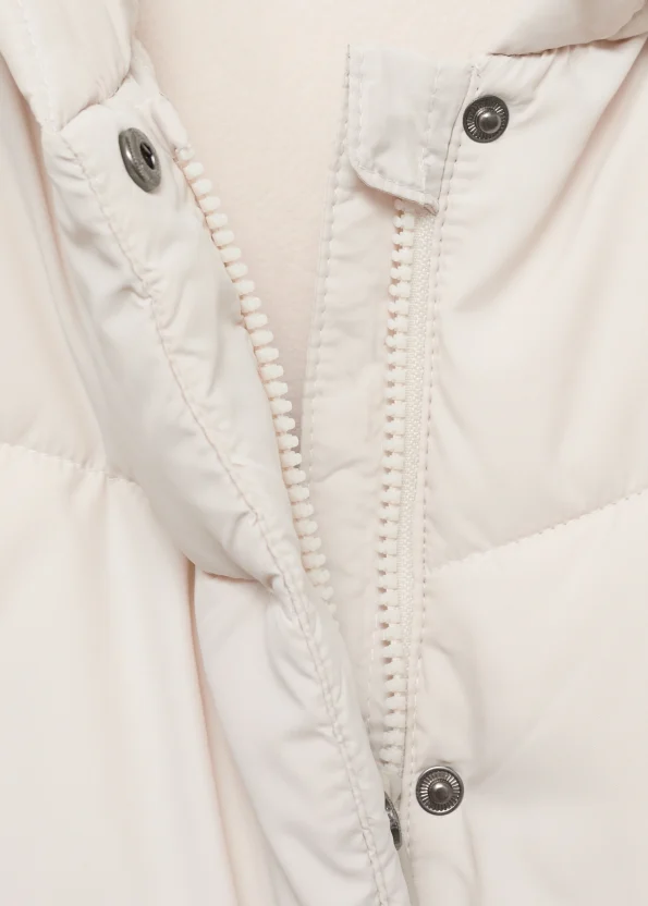 Kapüşonlu kapitone anorak