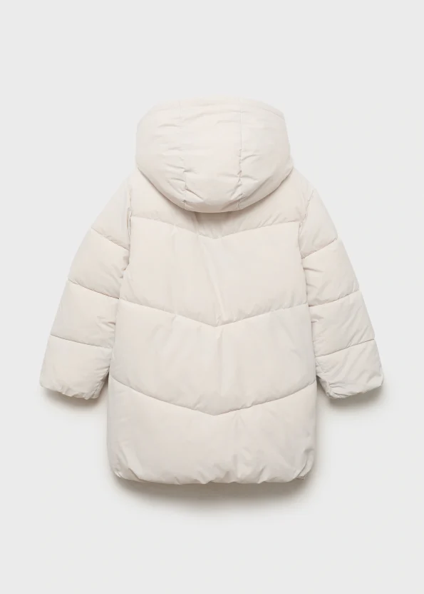 Kapüşonlu kapitone anorak