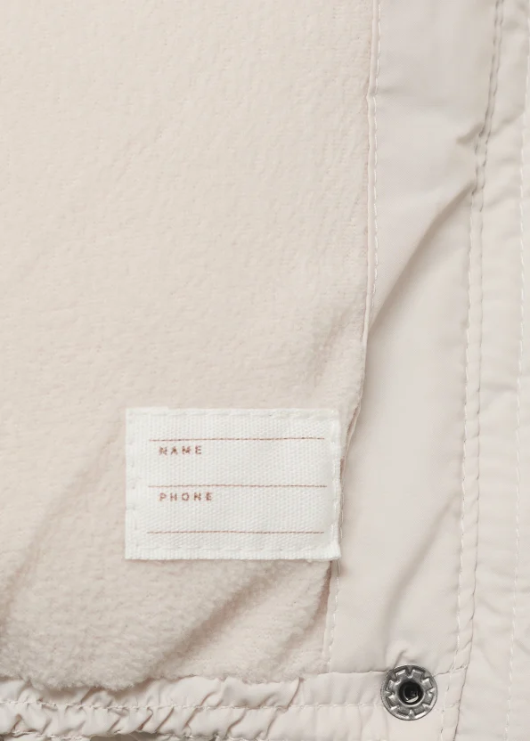 Kapüşonlu kapitone anorak