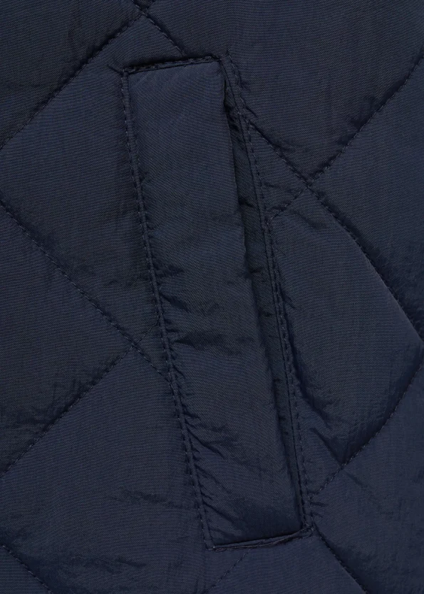 Baklava desenli kapitone anorak