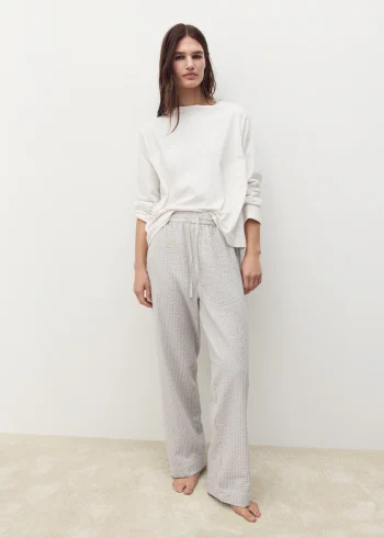 Striped Two-Piece Pajama Set