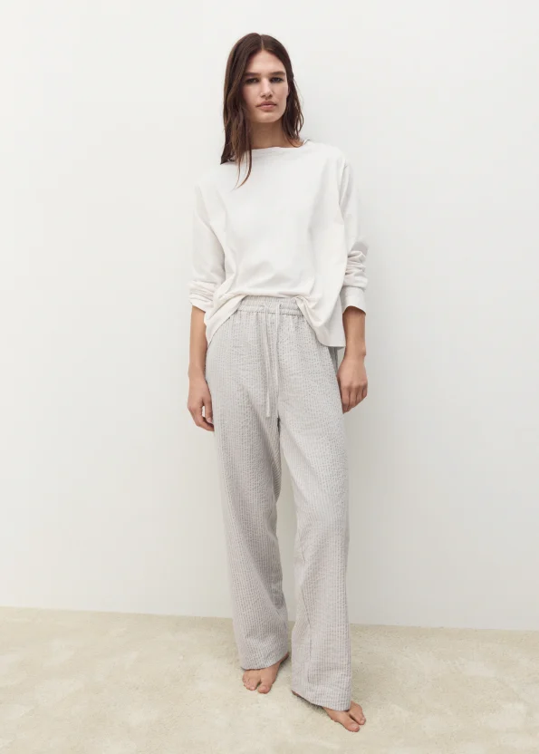Striped Two-Piece Pajama Set