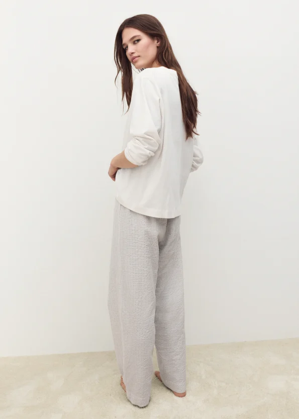Striped Two-Piece Pajama Set
