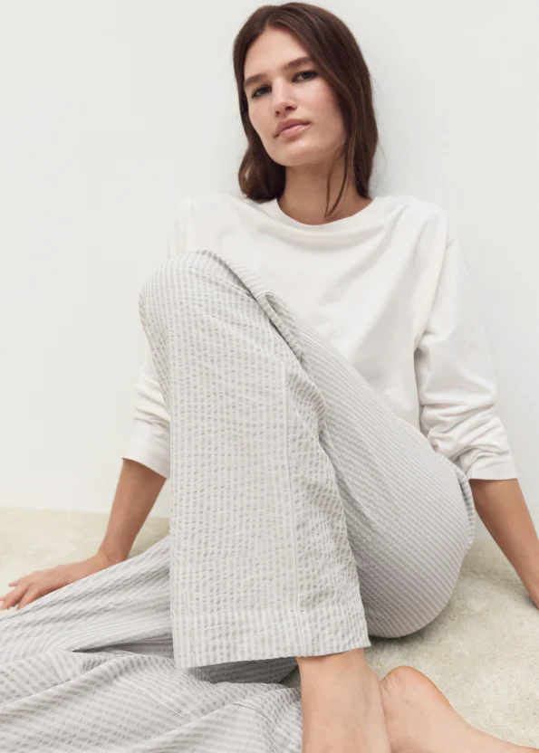 Striped Two-Piece Pajama Set