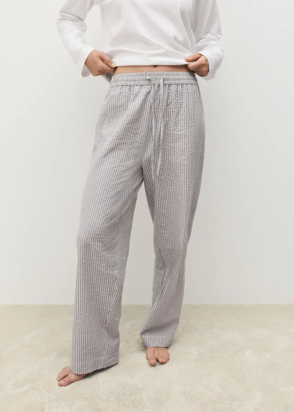Striped Two-Piece Pajama Set