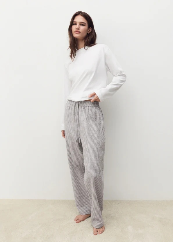 Striped Two-Piece Pajama Set