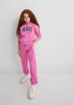 Pink Hoodie with Mavi Logo Print
