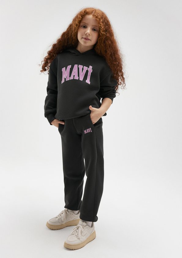 Mavi Logo Printed Charcoal Sweatpants