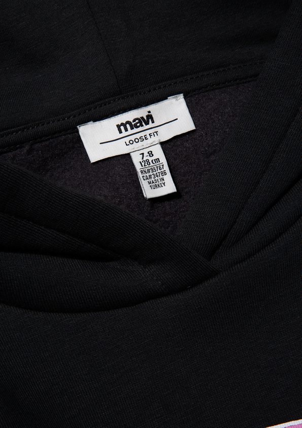 Mavi Logo Printed Hooded Sweatshirt