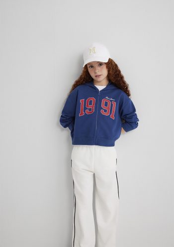 1991 Printed Zippered Sweatshirt