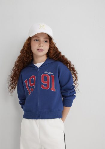 1991 Printed Zippered Sweatshirt