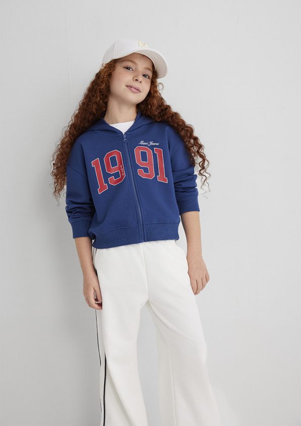 1991 Printed Zippered Sweatshirt