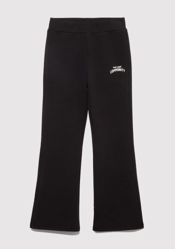 Black Flared Sweatpants