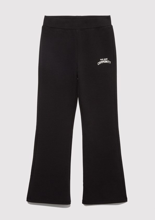 Black Flared Sweatpants